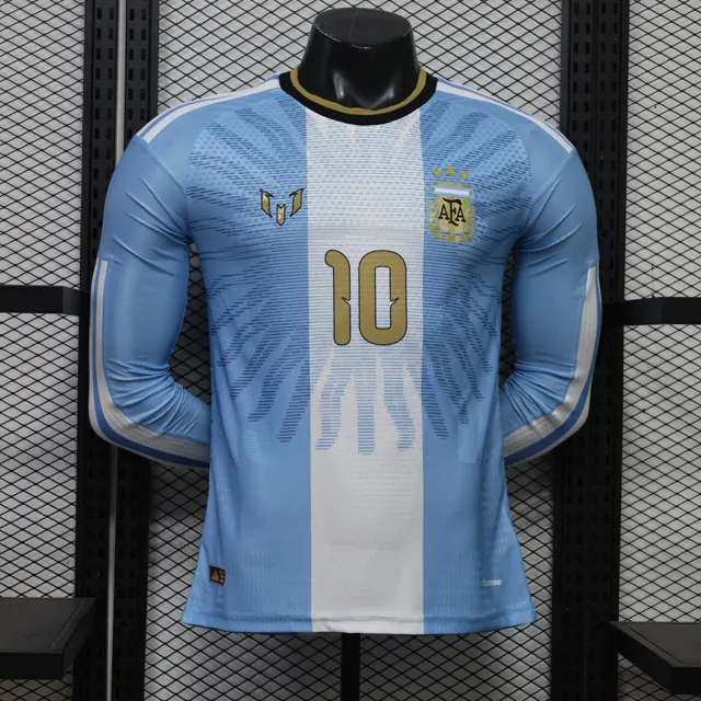 Edición autografiada de Messi de Argentina 26-27 S-4XL