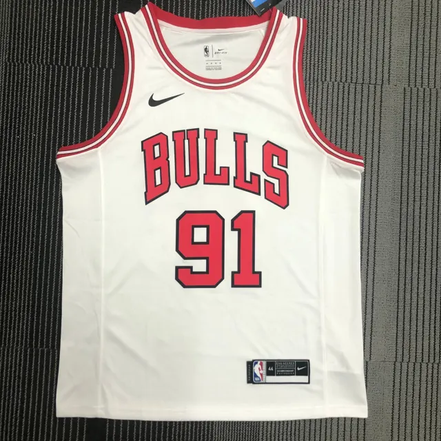 Bulls de Chicago blanco número 91 Rodman