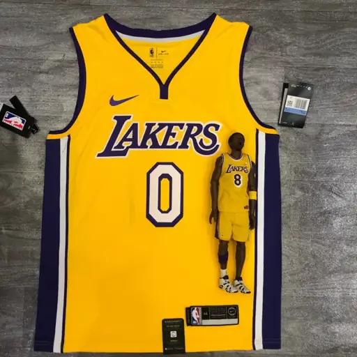 Los Angeles Lakers amarillo cuello en V nº 0 Nick Young