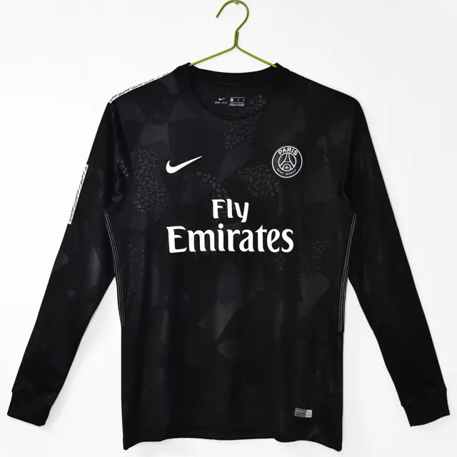 Manga larga: Temporada 2017/18 Paris Saint-Germain tercera negro 3B