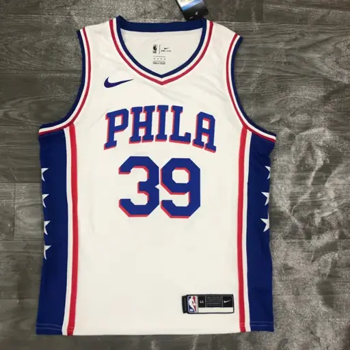 76ers cuello en V blanco nº 39 Howard