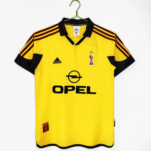 Temporada 1999/00 AC Milán visitante amarillo 8A