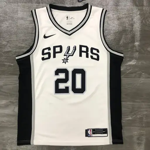 San Antonio Spurs blanco número 20 Manu Ginóbili