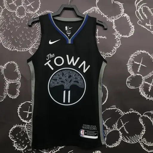 Temporada 20 Warriors negro y gris número 11 Thompson