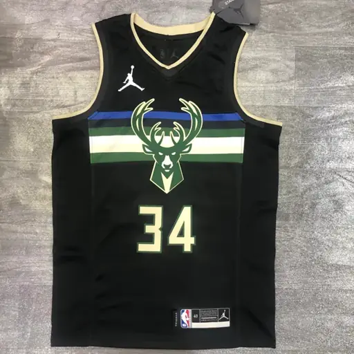 Temporada 21 Bucks de Milwaukee Jordan edición limitada, n.º 34 Giannis Antetokounmpo