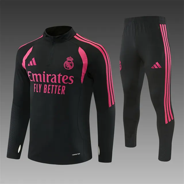 2627 Real Madrid negro con fucsia