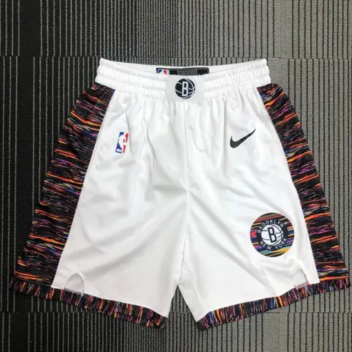 Pantalones cortos camuflaje (blanco) de los Nets de Brooklyn