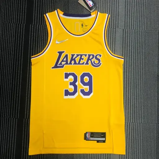 75º aniversario Lakers de Los Ángeles amarillo número 39 Dwight Howard