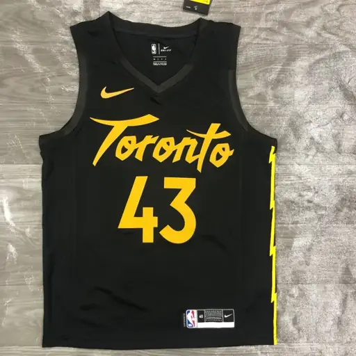 Temporada 21 Toronto Raptors negro y dorado nº 43 Siakam