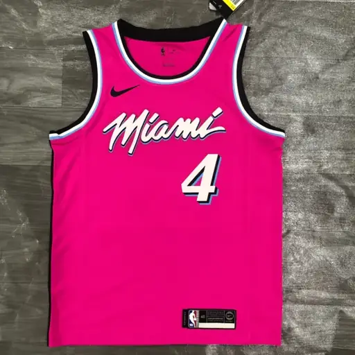 Miami Heat cuello redondo rosa nº 4 Oladipo