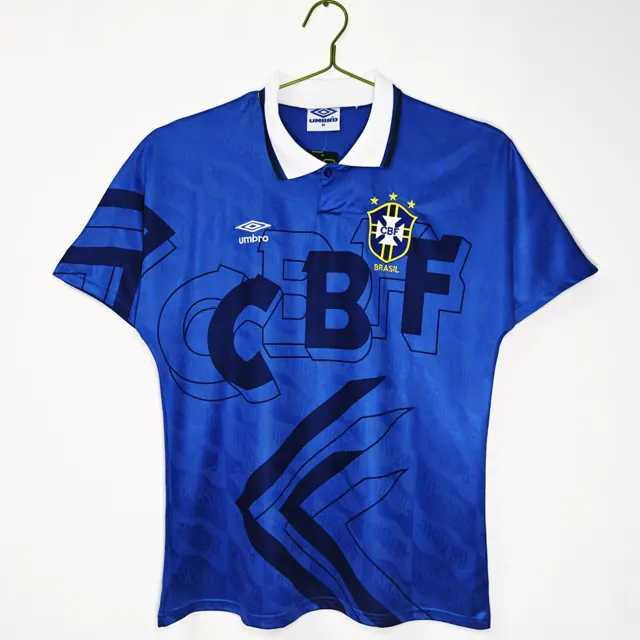 Temporada 1992 Brasil visitante azul retro 5A