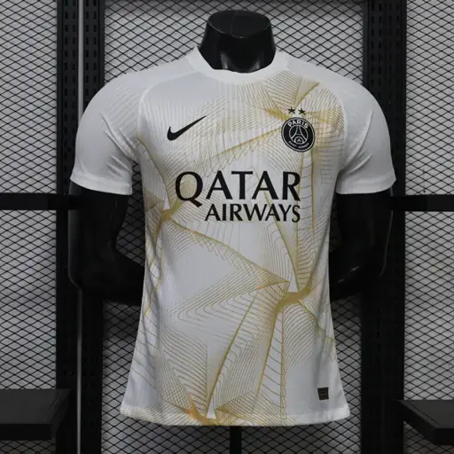 Camisetas de calentamiento del París Saint-Germain para la Champions League 26-27: amarillas, tallas S-3XL