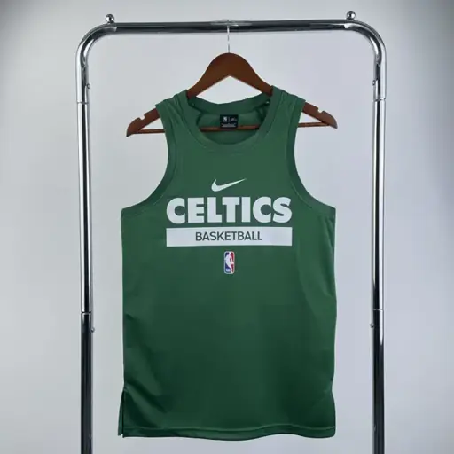 Temporada 23 Boston Celtics camiseta de entrenamiento versión jugador verde