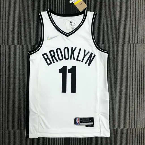 75 aniversario Nets blanco número 11 Irving