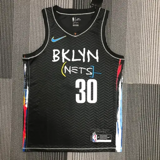 Nets graffiti (negro) número 30 Curry