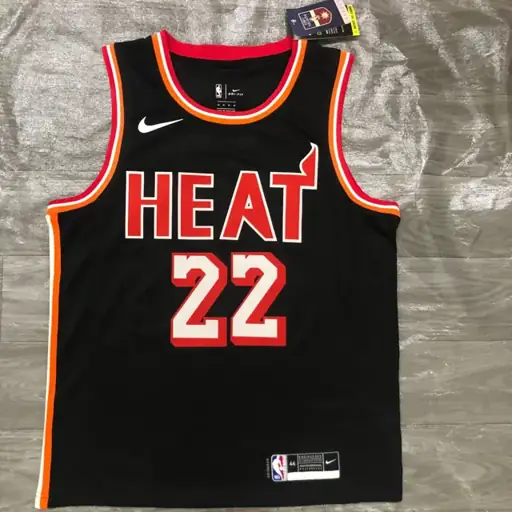 Temporada 18 Miami Heat Noche retro negro nº 22 Butler