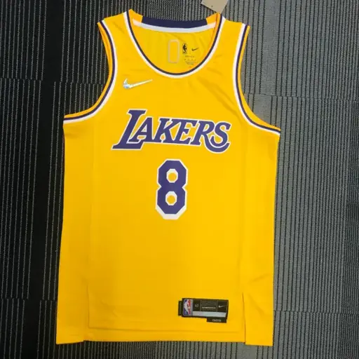 75º aniversario Lakers de Los Ángeles amarillo número 8 Kobe Bryant
