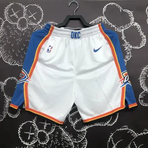 Oklahoma City Thunder pantalones cortos blancos