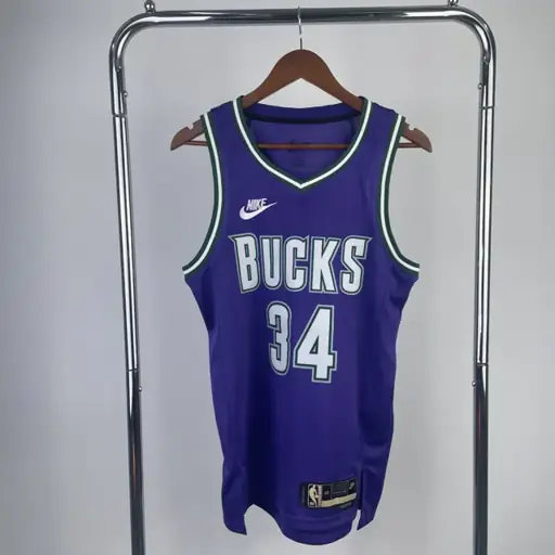 Temporada 23 Bucks retro número 34 Antetokounmpo