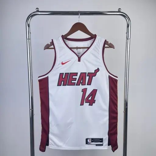 Heat cuello en V blanco nº 14 Tyler Herro