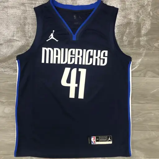 Temporada 21 Dallas Mavericks edición limitada temática Jordan número 41 Dirk Nowitzki