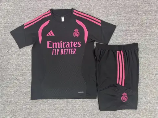 26/27 Camiseta de manga corta del Real Madrid - negro con fucsia