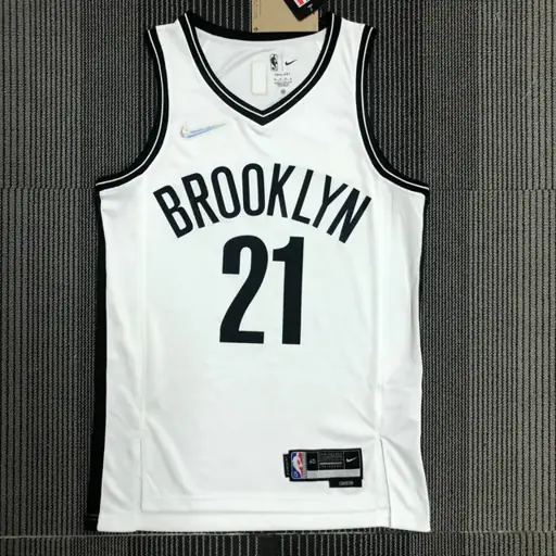 75 aniversario Nets blanco número 21 Aldridge