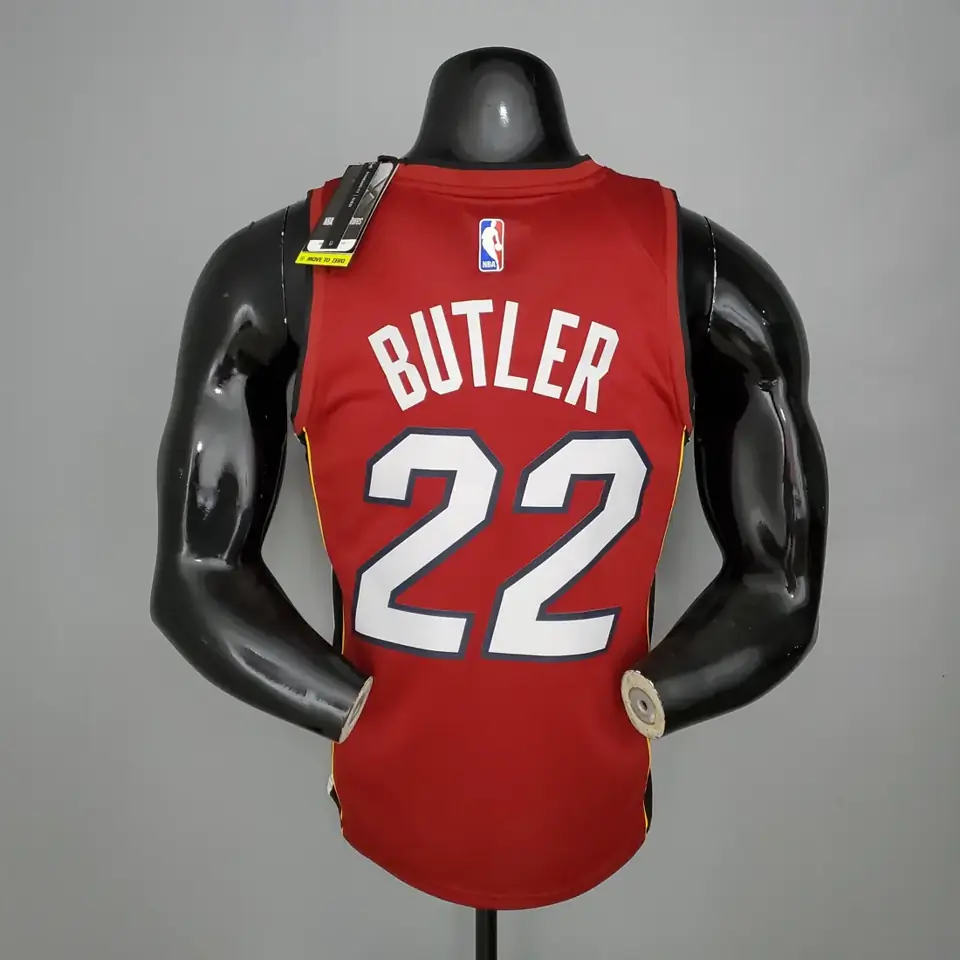 Foto 2 de Temporada 21 Heat tema Jordan cuello en V granate número 22 Butler