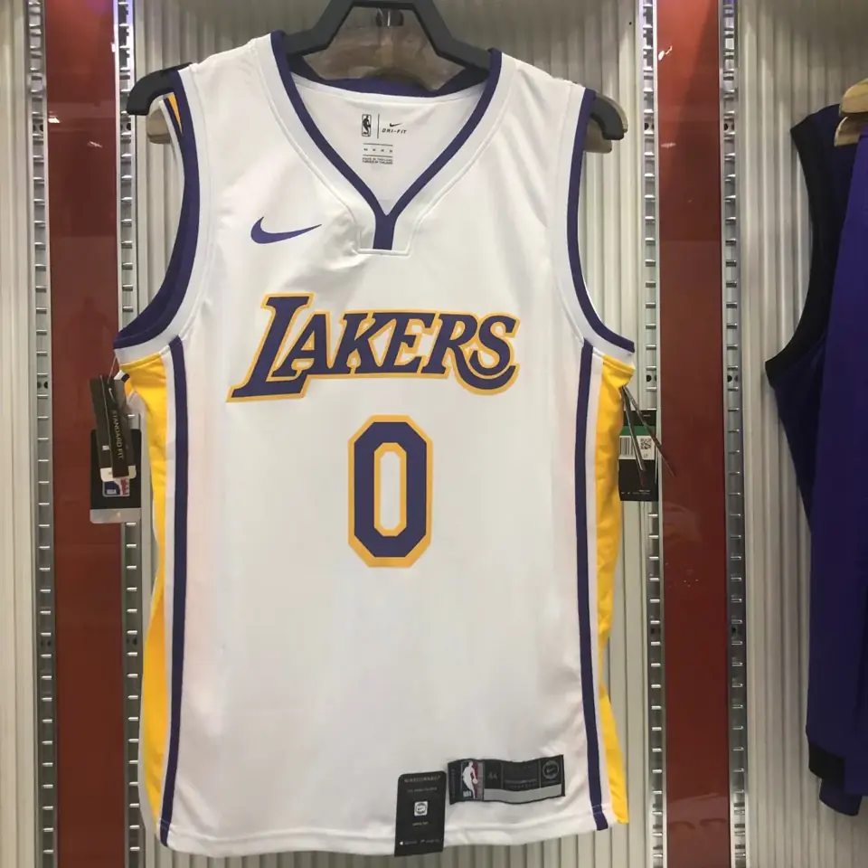 Foto 3 de Los Angeles Lakers blanco cuello en V nº 0 Kyle Kuzma