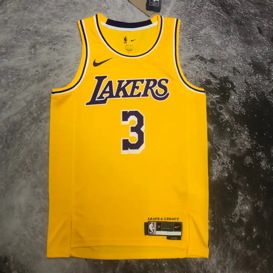 Foto 4 de Temporada 23 Lakers cuello redondo amarillo nº 3 Davis