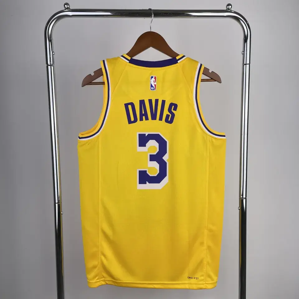 Foto 5 de Temporada 23 Lakers cuello redondo amarillo nº 3 Davis