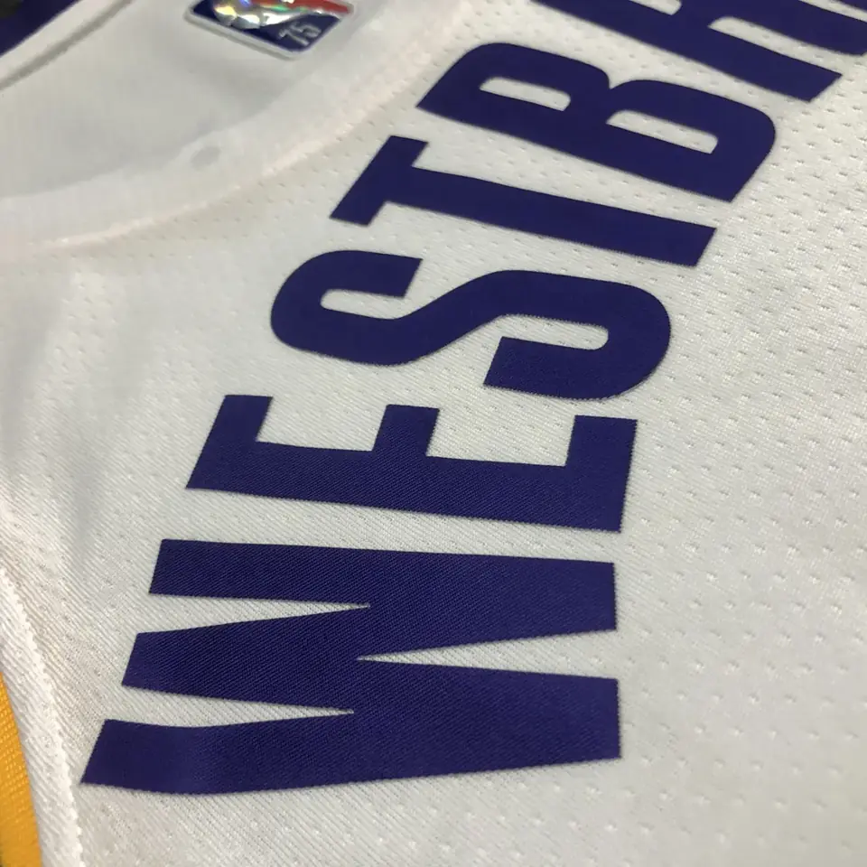 Foto 7 de 75 aniversario Lakers blanco número 0 Westbrook