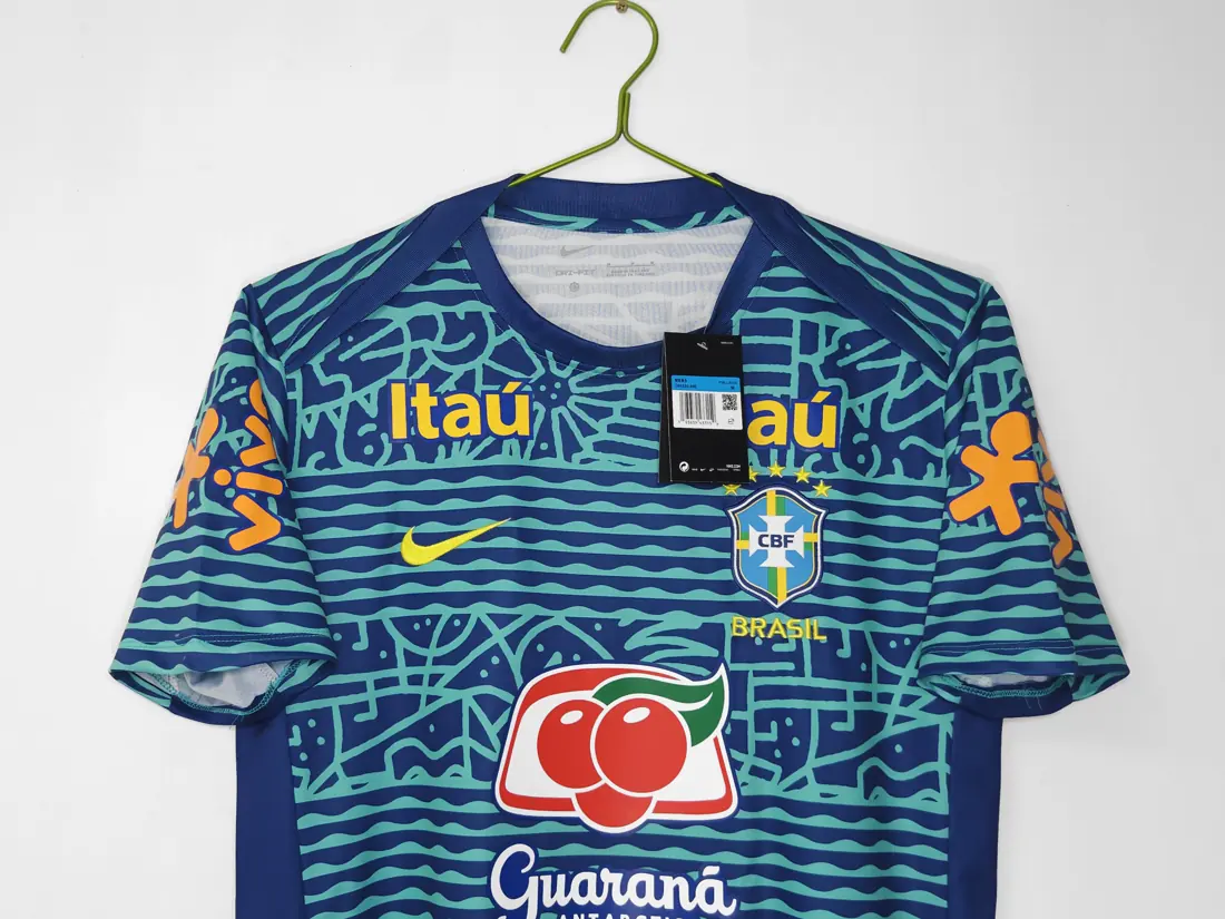 Foto 3 de Temporada 2024 Brasil camiseta de entrenamiento de camuflaje