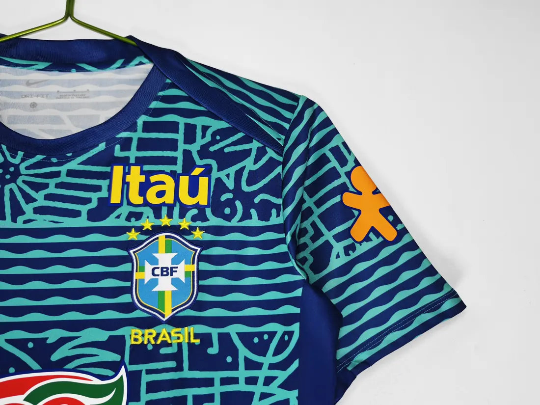 Foto 6 de Temporada 2024 Brasil camiseta de entrenamiento de camuflaje