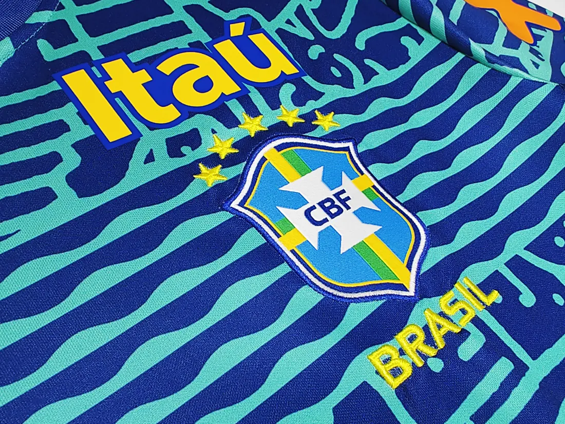 Foto 8 de Temporada 2024 Brasil camiseta de entrenamiento de camuflaje