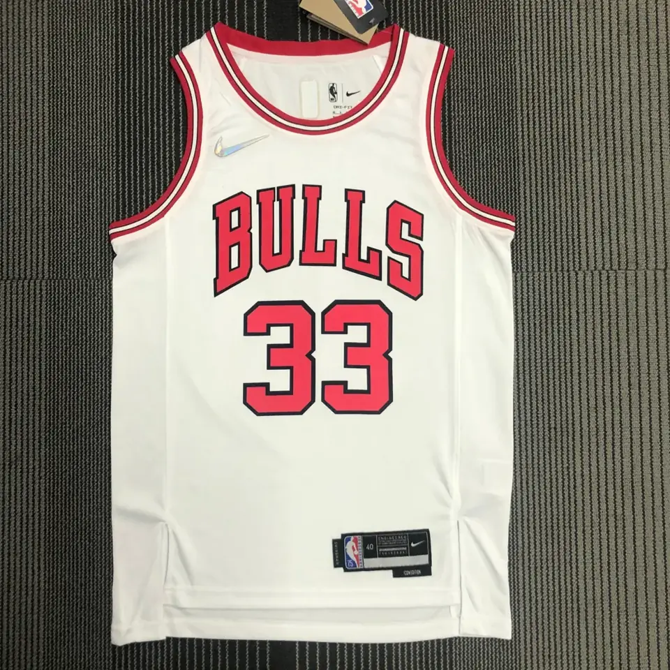 Foto 1 de 75 aniversario, Bulls, blanco, número 33, Pippen