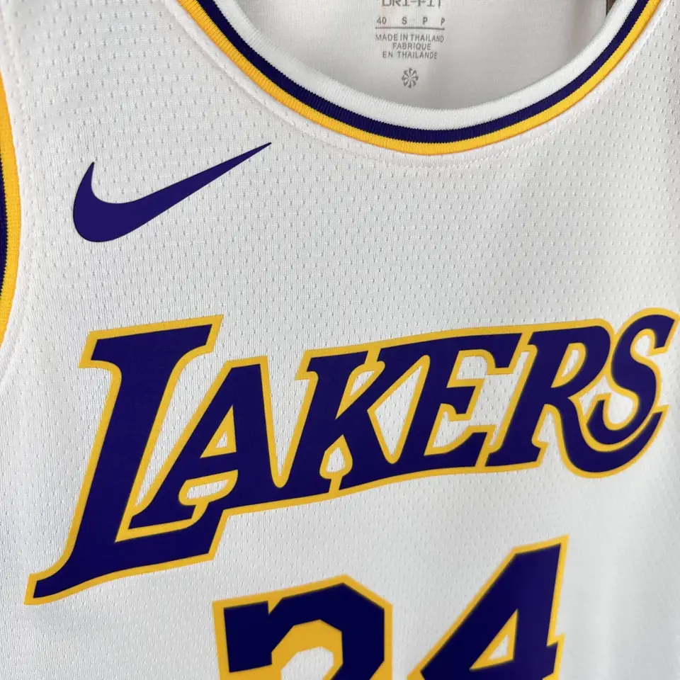 Foto 4 de Lakers cuello redondo blanco #34 O'Neal