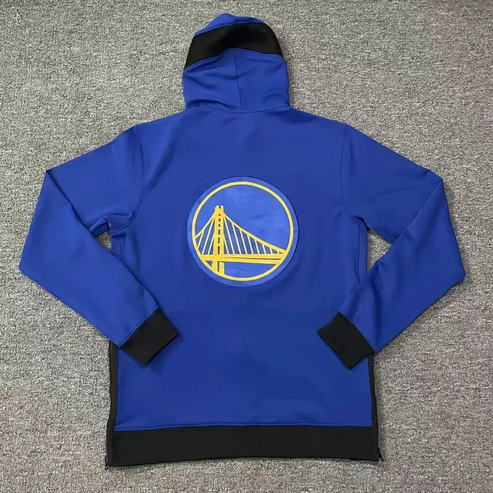 Foto 2 de Producto auténtico de tienda oficial internacional: chaqueta de calentamiento versión de jugador GI de los Warriors de Golden State
