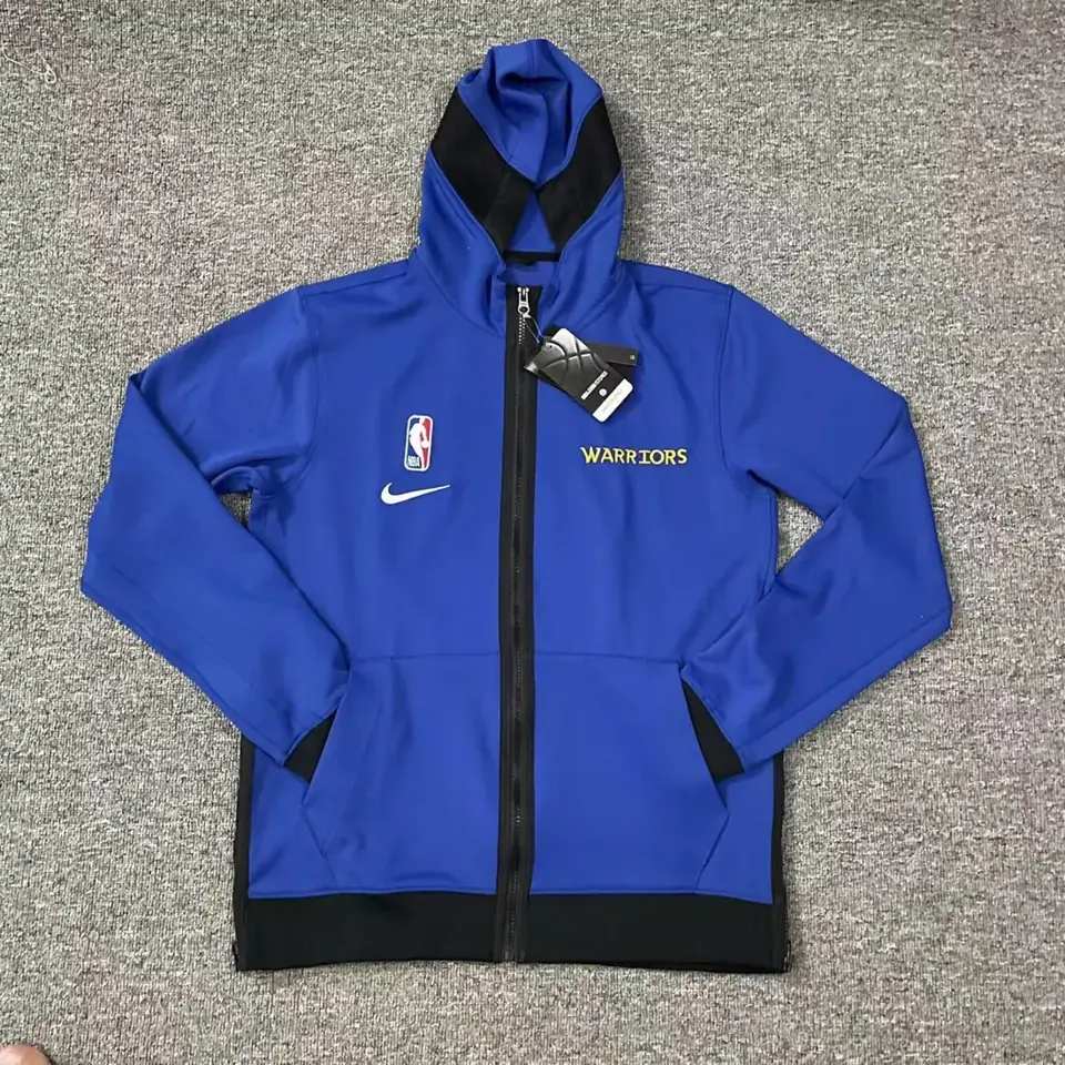 Foto 3 de Producto auténtico de tienda oficial internacional: chaqueta de calentamiento versión de jugador GI de los Warriors de Golden State