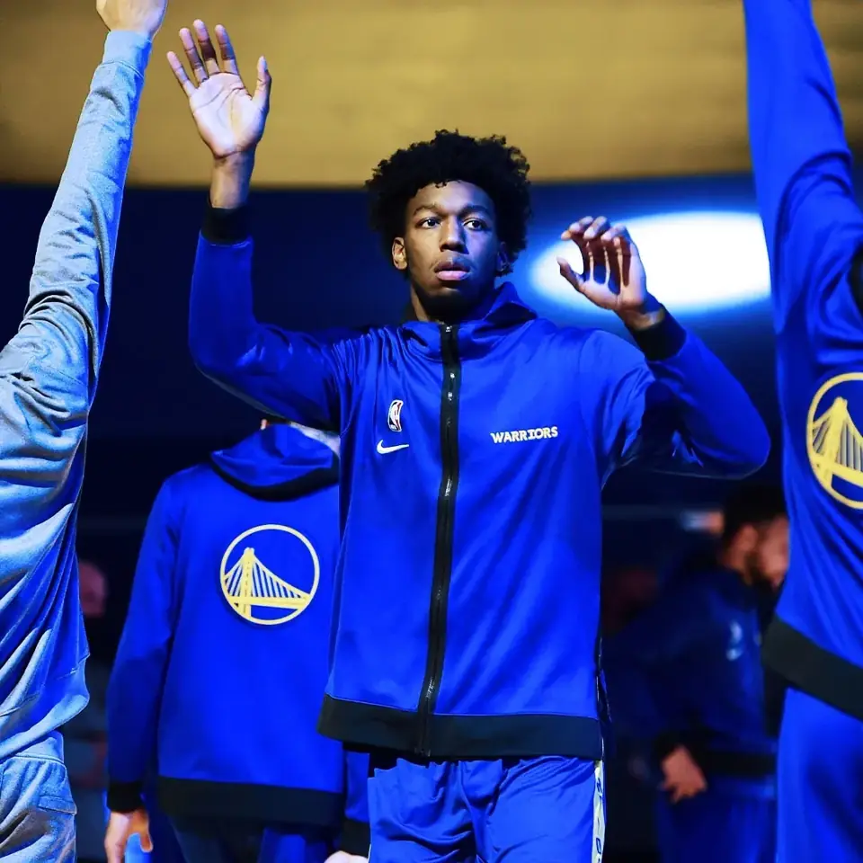 Foto 8 de Producto auténtico de tienda oficial internacional: chaqueta de calentamiento versión de jugador GI de los Warriors de Golden State