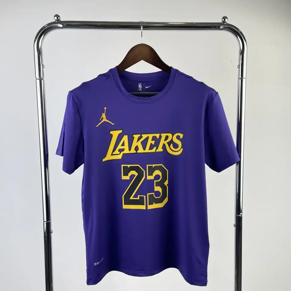 Foto 1 de Temporada 23 Los Angeles Lakers edición limitada Air número 24 camiseta de manga corta de secado rápido