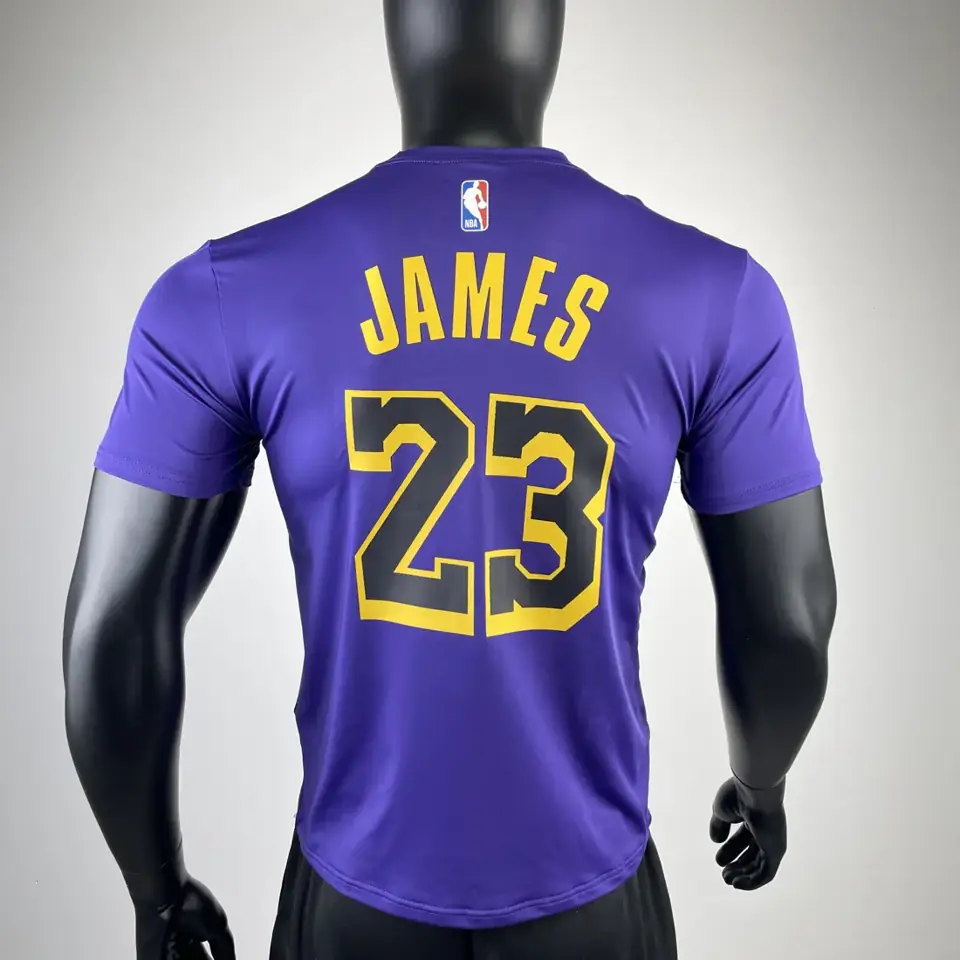 Foto 3 de Temporada 23 Los Angeles Lakers edición limitada Air número 24 camiseta de manga corta de secado rápido