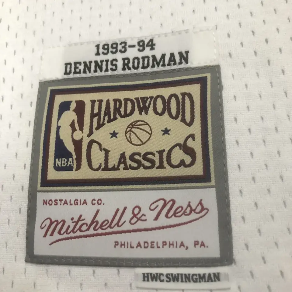 Foto 8 de MN camiseta retro termosellada: SW San Antonio Spurs temporada 1993/94 blanco n.º 10 Rodman