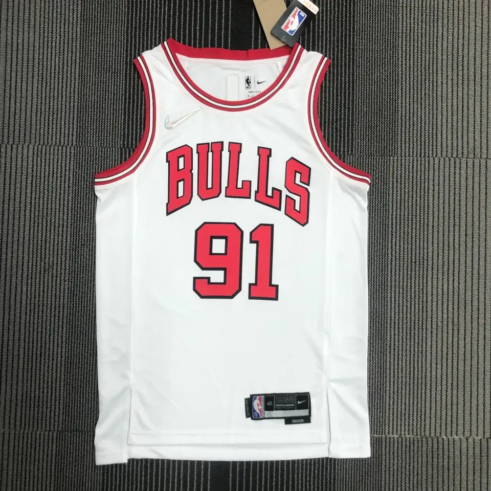 Foto 1 de 75 aniversario, Bulls, blanco, número 91, Rodman