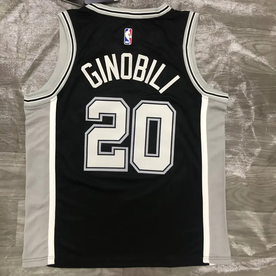 Foto 2 de Spurs negro número 20 Ginóbili