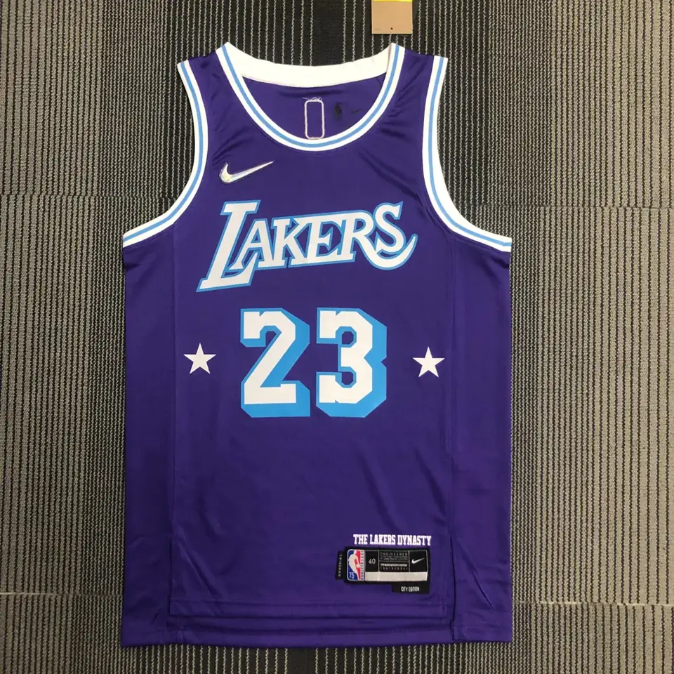 Foto 1 de 75º aniversario temporada 22 Lakers City Edition nº 23 James
