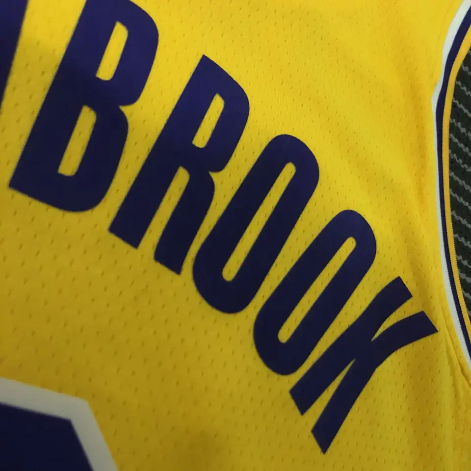 Foto 6 de 75º aniversario Lakers de Los Ángeles amarillo número 0 Russell Westbrook