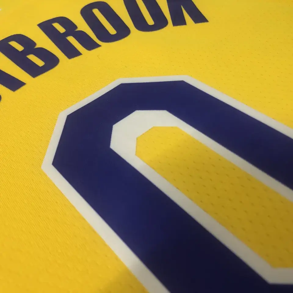 Foto 8 de 75º aniversario Lakers de Los Ángeles amarillo número 0 Russell Westbrook