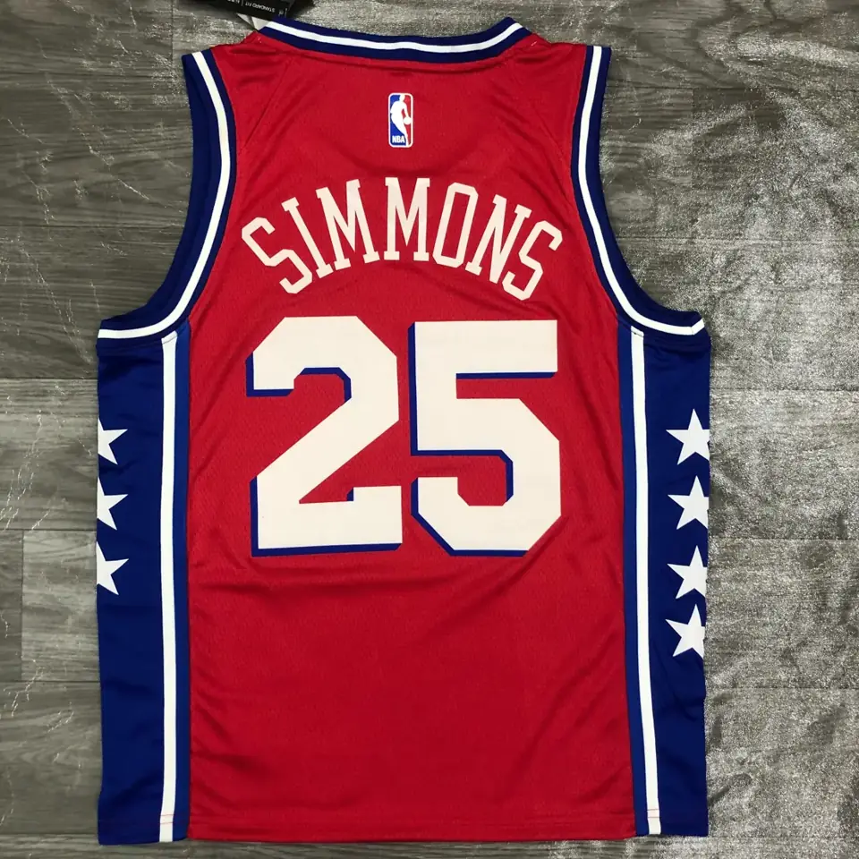 Foto 4 de Temporada 21 76ers temática Jordan rojo nº 25 Simmons
