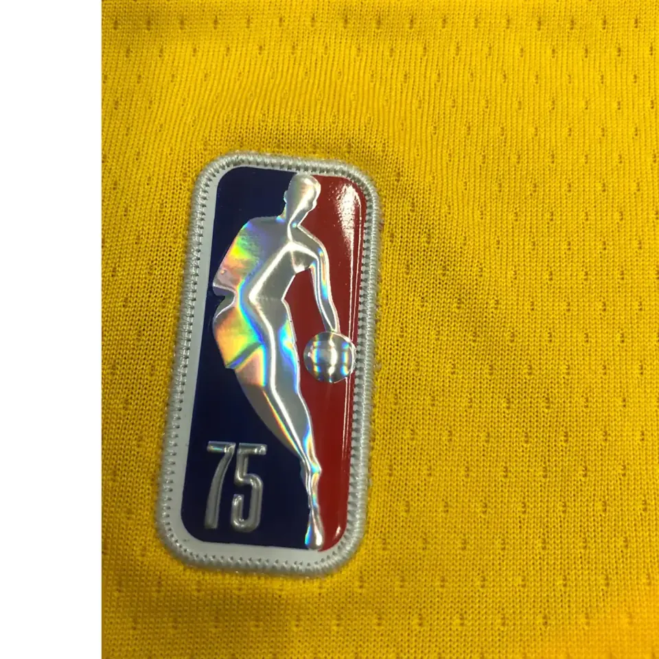 Foto 8 de 75º aniversario Lakers de Los Ángeles amarillo número 23 LeBron James